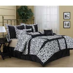  Luxury  Zebra 7PC Comforter Set