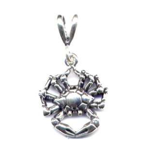  Crab Pendant Sterling Silver Jewelry Gift Boxed 