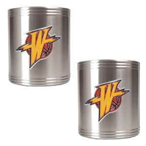 Golden State Warriors 2pc Stainless Steel Can Holder Set  