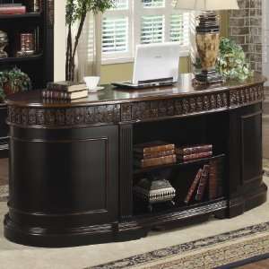  Nicolas Traditional Oval Executive Double Pedestal Desk by 