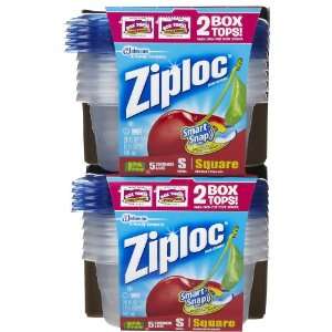  Ziploc Small Square Container, 5 ct 2 pack Everything 