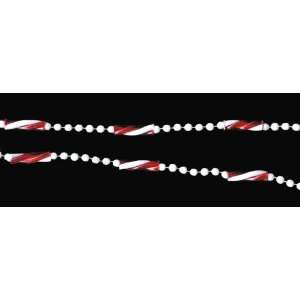  Kurt Adler 8 Ft. Peppermint Sticks & Beads Christmas 