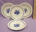 Vintage Blue Rose NewPort Pottery Burslem England 2 plates & 2 