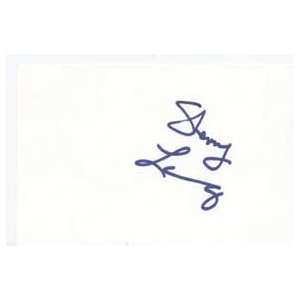 SHERRY LANSING Signed Index Card In Person