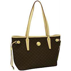 Rioni Signature Small Brown Luxury Tote Bag  