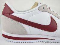 NIKE CORTEZ LEATHER WHITE/TEAM RED CLASSIC MEN ALL SIZE  