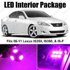  Lexus IS250 IS350 IS F PINK Interior LED Package (8 Pieces 