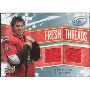   09 Upper Deck Ice Fresh Threads #FTIZ Ilya Zubov Sports Collectibles