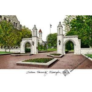    Indiana University, Bloomington Lithograph