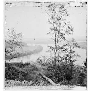 Civil War Reprint Chattanooga, Tennessee vicinity. View of Tennessee 