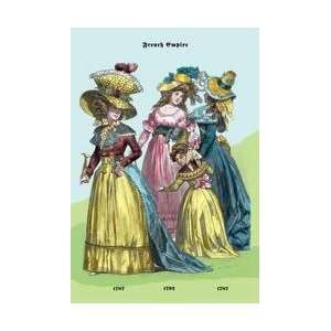  French Empire Dresses 18th Century 24x36 Giclee