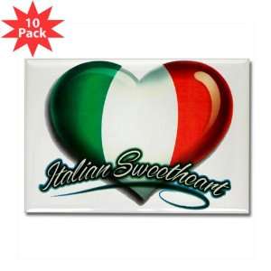   Magnet (10 Pack) Italian Sweetheart Italy Flag 