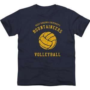 NCAA West Virginia Mountaineers Club Slim Fit T Shirt   Navy Blue 