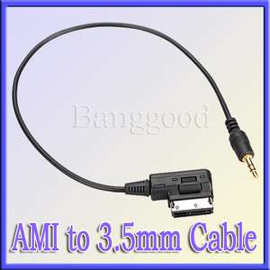 Audi Music Interface AMI MMI 3.5mm Jack Aux IN  Cable For A3/A4/A5 