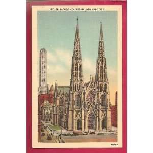    Postcard St Patricks Cathedral New York City 