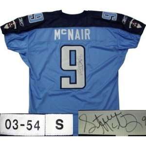 Steve McNair Signed Titans Reebok 03 Game Issued Jersey  