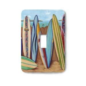  Surfboard Beach Decorative Steel Switchplate Cover