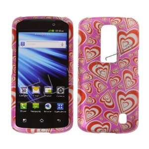 Nitro HD P960 P 960 Pink with Multiple Red Love Hearts Pattern Design 