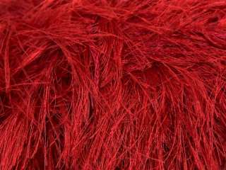 Lot of 8 Skeins ICE TECHNO FUR Hand Knitting Yarn Red  