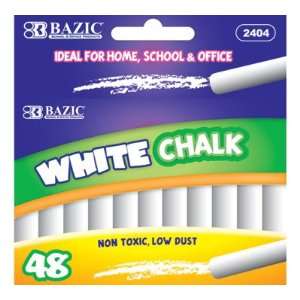  BAZIC White Chalk (48/Box), Case Pack 24
