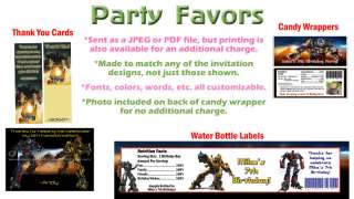 Transformers Bumblebee ~ Birthday Party Ticket Invitations, Supplies 