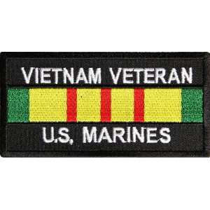  US Marines Vietnam Vet Patch, 4x2 inch, small embroidered 