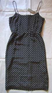   Crew Silk Blouson Dress in Polka Dot Black Holiday 2011 $168  