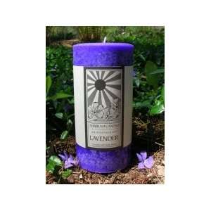  Lavendar 3x4 Aromatherapy Pillar Candle