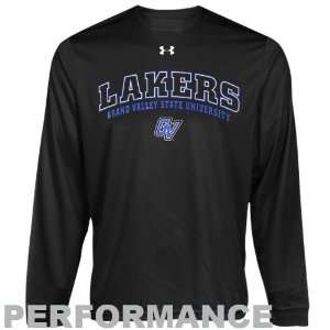  Armour Grand Valley State Lakers Black HeatGear Training Performance 