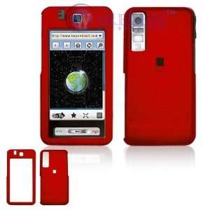  Samsung Behold T919 Cell Phone Red Rubber Feel Protective 
