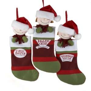 Club Pack of 12 Moms Favorite Boy and Girl Christmas Stockings 