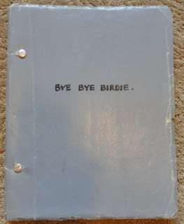 Bye Bye Birdie Theater Play Script With Notes  