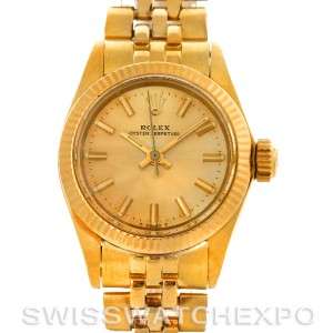   President Non Date 14K Yellow Gold Champagne Index Dial 6719  