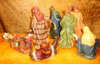   meaning of Christmas. Each figure is painted in rich colors with an