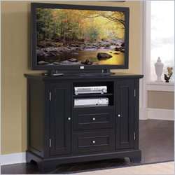 Home Styles Bedford Compact 44 Inch TV Stand in Black Finish [242049]