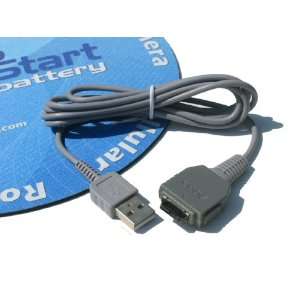UpStart Battery Sony USB Cable for certain Cyber shot digital Cameras 