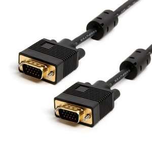  3FT SVGA Super VGA M/M Monitor Cable w/ ferrites (Gold 