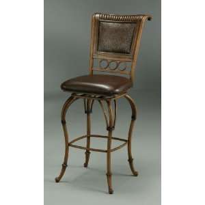  Pastel Rio Branco 30 Swivel Barstool   Stallion Brown 