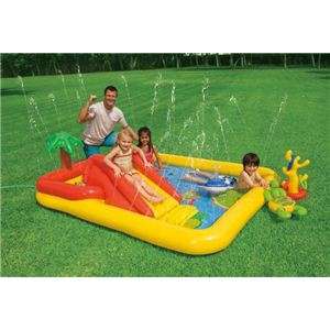Intex Ocean Play Center Kids Inflatable Wading Pool  