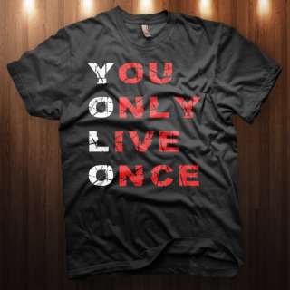   You Only Live Once Y.O.L.O YMCMB OVO Take Care T Shirt DRAKE LIL WAYNE