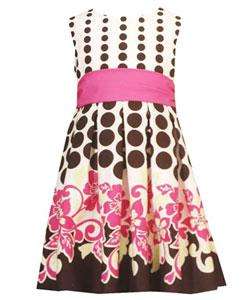 Rare Editions Girls Polka Dot Dress  