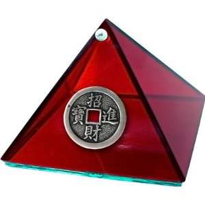 PYRAMID 4 in   RU GLASS CHINESE COIN 