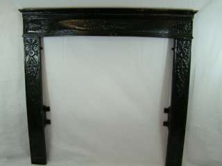 19thC Antique VICTORIAN MANSION Old CAST IRON Fireplace FRAME Mantle 