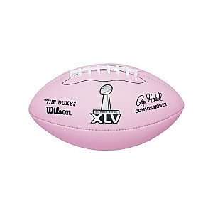  Wilson Super Bowl XLV Pink Mini Football Sports 