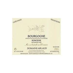  Domaine Arlaud Bourgogne Roncevie 2009 750ML Grocery 