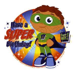 Super Why Edible Cake Topper Decoration Image  