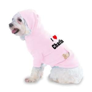  I Love/Heart Charlie Hooded (Hoody) T Shirt with pocket 
