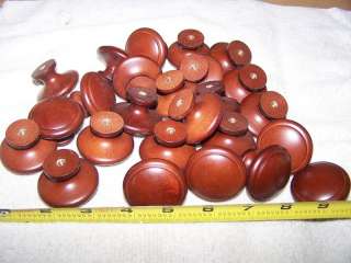 MAPLE FINISHED WOOD CABINET KNOBS / PULLS LOT OF 25 C  