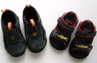 Lot 2 Disney Pixar Cars Sandals 5.5, 7 Black Shoes Boy  