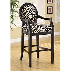 Zebra Stripe 30 inch Barstool  